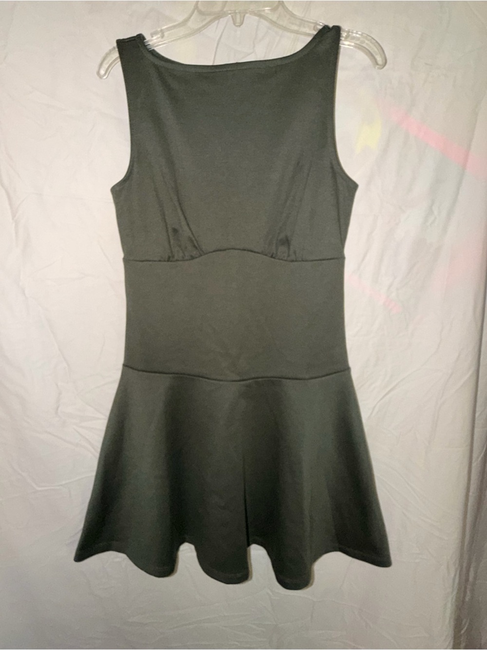 Gap Classic Green Sleeveless Fit-and-Flare Dress size xs